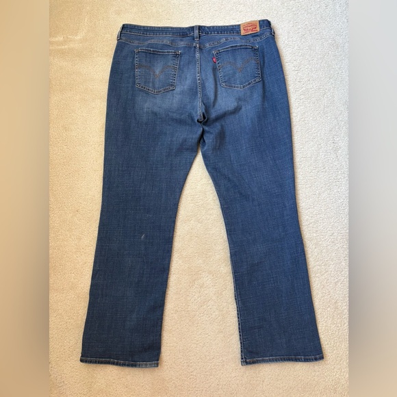 Levi’s 414 Classic Straight fit medium wash blue jeans, sz 22W - Picture 5 of 7